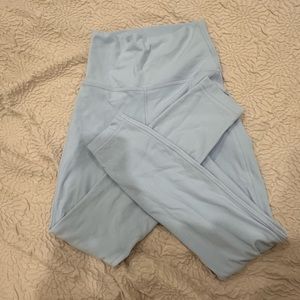 Blue linen size 2 Lululemon align leggings 28’
